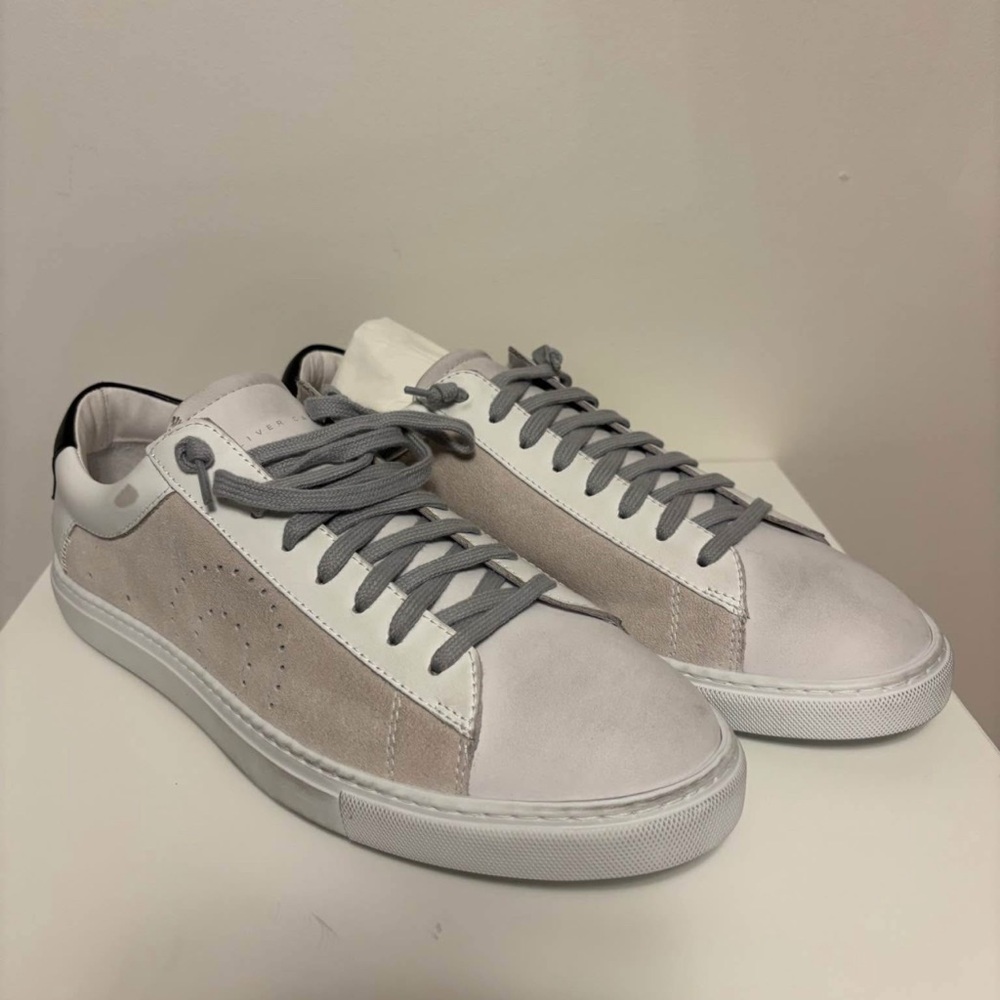 Stylish Gray and White Sneakers